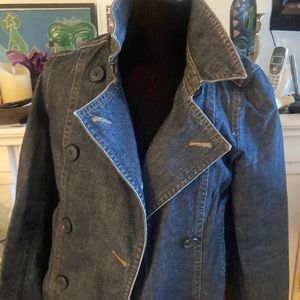 Authentic Denim - pea coat style jacket